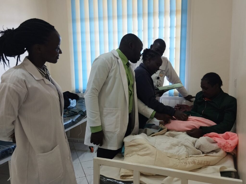 Arztvisite auf der Krankenstation